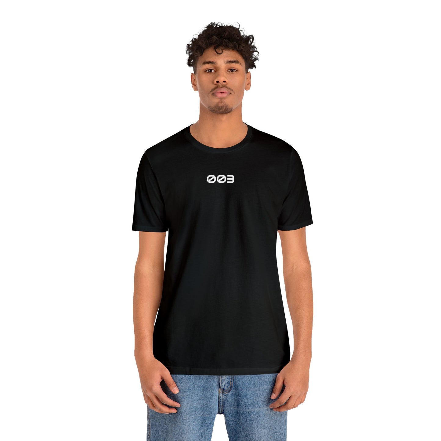 Number Tagged Black Tees | 003