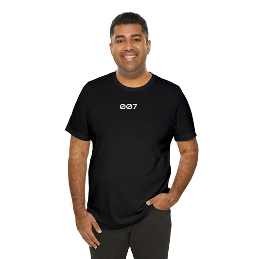 Number Tagged Black Tees | 007